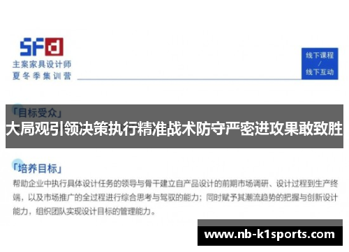 大局观引领决策执行精准战术防守严密进攻果敢致胜